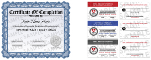 CPR, BLS, AED and First Aid Certification